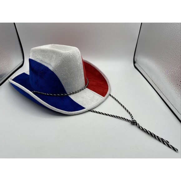 Unbranded Other - Patriotic Cowboy Hat July 4th Independence Day Red White Blue Unisex Men Women